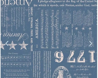 Americana Liberty BDenim by Lori Holt  of Bee in my Bonnet, Riley Blake Designs,C16080-BERRY, 1/2 Yd cuts, 100% cotton