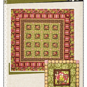 Garden Squares Quilt pdf Pattern