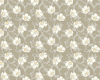 Stone Poppymallow from the Abloom Collection By Renee Nanneman of Neel'L Love for Andover Fabrics - A-864-C - sold by the half yard