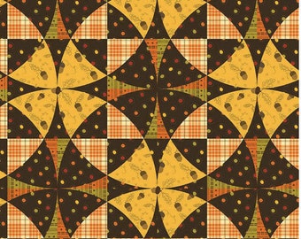 Awesome Autumn Cheater Print Multi by Sandy Gervais for Riley Blake, sold by Half Yard CH12179-MULTI