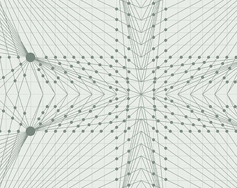 Moonstone Pattern:Interconnection, by Giucy Giuce from the Wallflower Collection, for Andover Fabrics, Inc sold by Half Yard A-8957-C