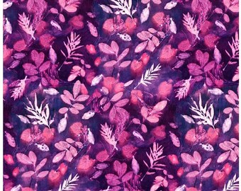 Free Spirit~Into the Woods 2 by Katrinka~Leafdance, Plum Purple, sold by the half Yard  PWKA017-PLUMPURPLE