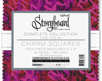 Charm Squares, Wishwell,  Storyboard by Leslie Tucker-Jenison - Complete Collection Charm Squares for Robert Kaufman, CHS-1173-42