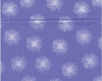 Floating Dandelion Purple Lilac- Cotton Fabric by Kanvas Studio Benartex - 100% Cotton Quilt Fabric - 8462P-66