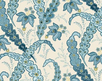 Beach House by Edyta Sitar of Laundry Basket Quilts for Andover, Color - Linen, Pattern - Ribbon Glass, sold by the half yd, A-1164-L