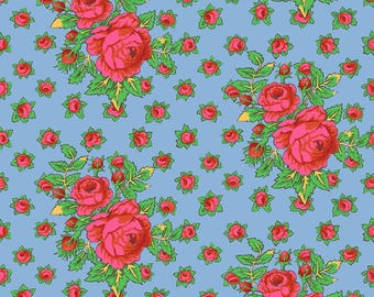 Kaffe Fassett Collective Feb 2026 Rosie - Sky, Kaffe Fassett, Free Spirit Fabrics, sold by half yard, PWGP212.SKY