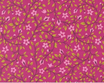 Parlor Serenity Passion Fruit 11965 22 by Crystal Manning, Moda Fabrics -sold by the half yard, Serenity Small Floral
