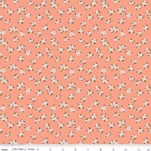 Homemade Blossoms Coral by Echo Park Paper Co. - 100% Cotton - Riley Blake Designs - Sold By The Half Yard - C13724-CORAL