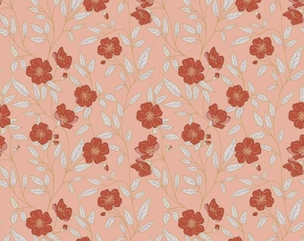 Garden Dreams Main C15090 Peaches 'n Cream  Amber Elliot for Riley Blake Designs - sold by 1/2 Yard