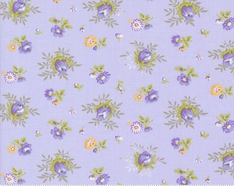 Georgia Lavender Floral 18771 12, By Brenda Riddle Designs for Moda, 1/2 yd, 100% Cotton