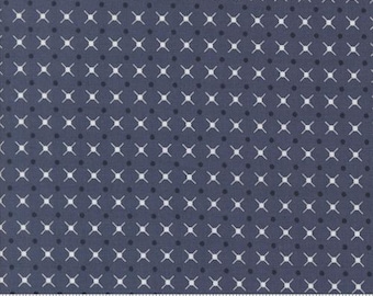 Color Crush Indigo 10887 14 by Vanessa Christenson, V and Co. for Moda Fabrics -sold by the half yard, X and O Blenders Dot