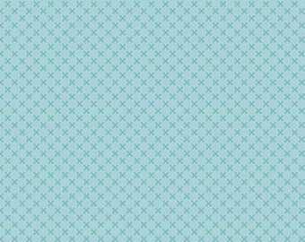 Aqua Kisses, a tone on tone blender fabric from the Kisses Collection by Riley Blake Designs,  sold by the Half Yard