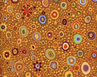 Roman Glass Gold Kaffe Fassett fabric Classics, Free Spirit Fabrics, 100% Cotton quilting fabric, GPO1.Gold