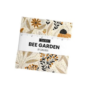 Bee Garden Charm Pack 48410PP by Gingiber, Moda Fabrics, Moda Precuts, 42 5-inch Squares Charm Pack
