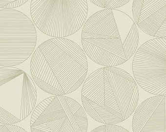 Tree Oyster Green, Pattern : Petri by Giucy Giuce from the Wallflower Collection, for Andover Fabrics, sold by Half Yard A-8960-N