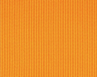 Tonal Sprout Stripe Orange by Planted With Love  Modern Quilt Studio for Contempo   -  100% Cotton Quilt Fabric