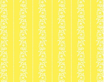Stripe Yellow  By Jan Shore from the Somerset Collection by Benartex - Sold by the 1/2 Yard