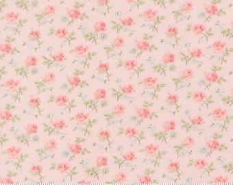 Abide Pink 18791 12, By Brenda Riddle Designs for Moda, sold by the Half Yard, 100% Cotton, Field Floral, Small Florals