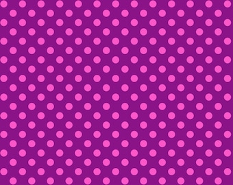 Foxglove Pom Poms by Tula Pink True Colors All Stars | Freespirit Fabrics PWTP118.Foxgl | Cotton Fabric | Apparel, Quilting