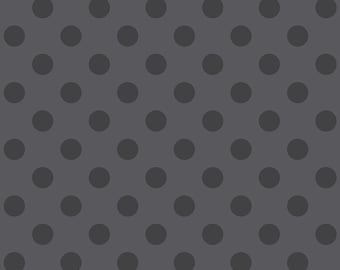 Pom Pom - Carbonn || True Colors Graywork by Tula Pink | Freespirit Fabrics PWTP118.CARBON | Cotton Fabric, sold by half yard