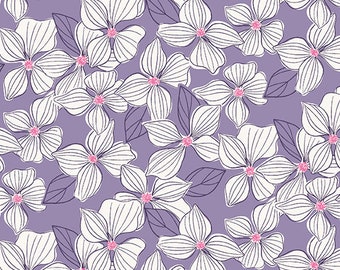 Wandering Lilac - Daydream Blossom by Stephanie Organes for Andover Fabrics, A-760-P, sold by the half yard