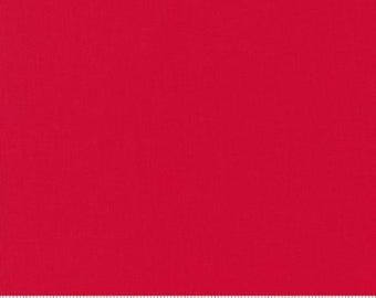 Bella Solids Bettys Red 9900 123 Premium Quilting Cotton Fabric by Moda Fabrics, sold by Half Yard,