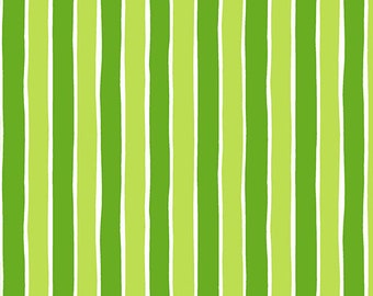 Very Merry Green Stripe from Very Merry by Kim Schaefer for Andover Fabrics - 100% Cotton Quilting Fabric, sold by 1/2 yard, TP-9399-G
