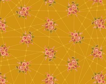 Giucy Giuce Garfield, Pattern: Little Bouquets from the Nonna line by Guice for Andover Fabrics, Inc sold by Half Yard, A-9874-O