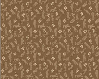 Blessed Beyond Measure Flourish Brown - Half Yard 100% quilters cotton - Stacy West for Riley Blake Designs