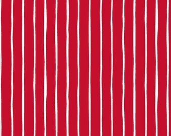 Very Merry Red Stripe from Very Merry by Kim Schaefer for Andover Fabrics - 100% Cotton Quilting Fabric, sold by 1/2 yard, TP-9399-R