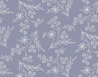 Periwinkle Wispy from the Abloom Collection By Renee Nanneman of Neel'L Love for Andover Fabrics - A-869-B - sold by the half yard