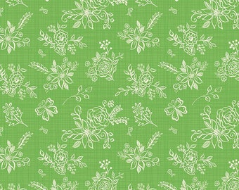 Gingham Cottage Tonal Green by Heather Peterson for Riley Blake Designs - C13011-GREEN - sold by the half yard