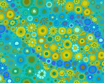 Lichen Thicket by Alison Glass, Pattern: Zinnia for Andover Fabrics, A-429-T, sold by the half yard