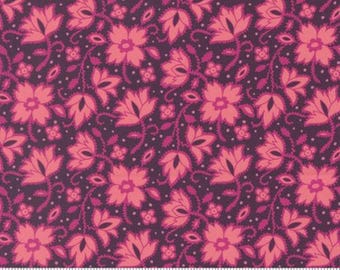 Parlor Soul Shine Plum 11963 26 by Crystal Manning, Moda Fabrics -sold by the half yard, Soul Shine Florals