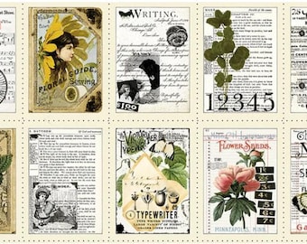 Art Journal Panel by Designer: J. Wecker Frisch for Riley Blake Fabrics PD13031, Sold by the panel