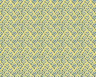 Sunshine & Dewdrops Leaves Yellow by  Sandy Gervais for Riley Blake Designs C11974-Yellow, sold by the half yard