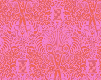 Tula Pink - HomeMade - Getting Snippy - Morning | PWTP141.Morning from Free Spirit | Sold by the Half Yard, Cotton Fabric Apparel, Quilting