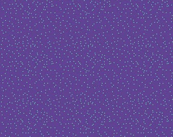 Botanic Blast Dots Amethyst by Sew Yeah Quilting for Riley Blake - scattered pin dots, Cotton Fabric, C15549-AMETHYST