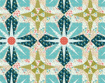 Only 29 inches Feed My Soul Cheater Print Multi quilters cotton, Designer: Sandy Gervais, Riley Blake Fabrics C14558-MULTI