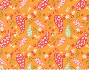 Raspberry Summer Apricot 37691 14 by Sherri & Chelsi for Moda fabrics, sold by the half yard