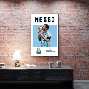 Lionel Messi World Cup 2022 Poster - Soccer Fan Art