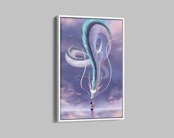 Spirited Away Poster, Studio Ghibli Wall Art, Studio Ghibli Poster,Anime Poster, Japanese Anime Gift, Anime Canvas Poster, Japanese Art Gift