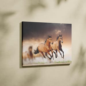 Horse Canvas Art, Horse Lover Gift, Love Art Decor, Valentines Day Gift, Canvas Wall Art, Modern Art Decor, Wall Art Decor,Canvas Art,