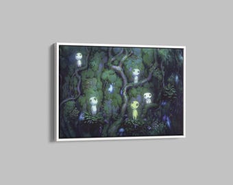 Princess Mononoke Poster, Studio Ghibli Canvas Poster Wall Art, Japanese Anime Art, Anime Fan Gift, Studio Ghibli Poster, Anime Poster Art