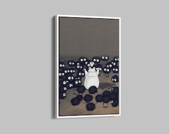Spirited Away schattige canvasposter, Studio Ghibli-poster kunst aan de muur, anime-poster, studio Ghibli-poster, kunst aan de muur anime, cadeau Japanse anime
