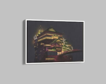Spirited Away Canvas Print, Studio Ghibli Poster Wall Art, Anime Poster, Japanese Anime Poster, Anime Fan Gift, Studio Ghibli Poster