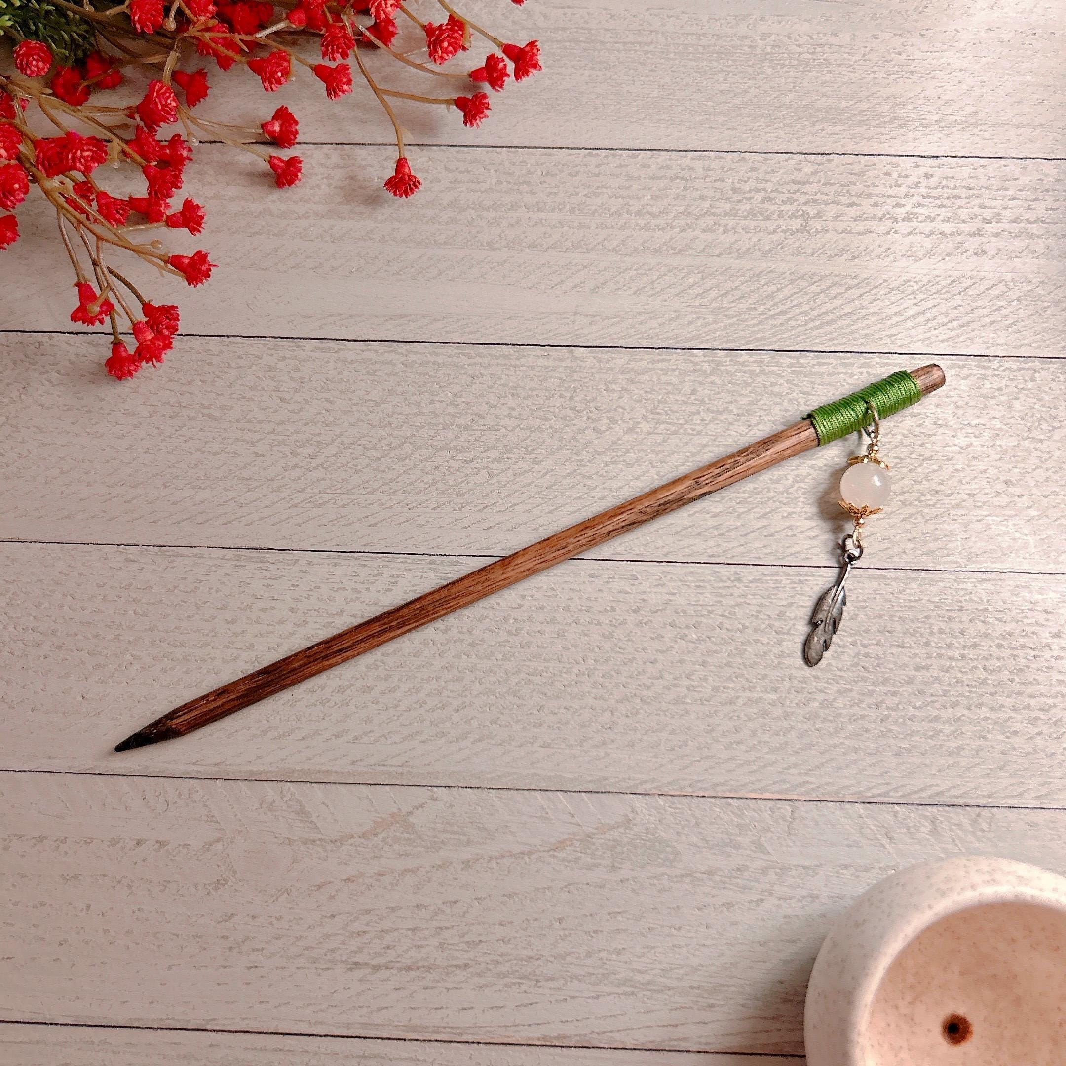 Forcina Con Pietra Di Luna A Forma Di Ragno O Lacrima | Fermaglio Per Capelli Stile Chi-Pao | Accessorio Elegante Per Foto, Matrimoni E Feste - 2