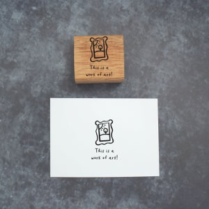 Work of Art teacher stamp reward rubber stamp image 5