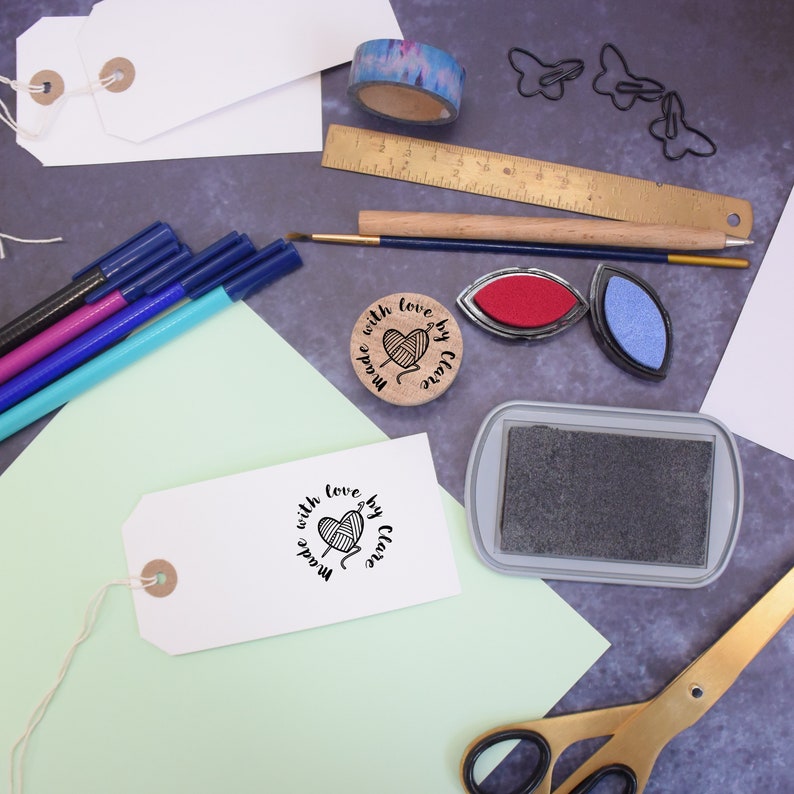 Personalized Maker Rubber Stamp Custom crafter stamp Etsy