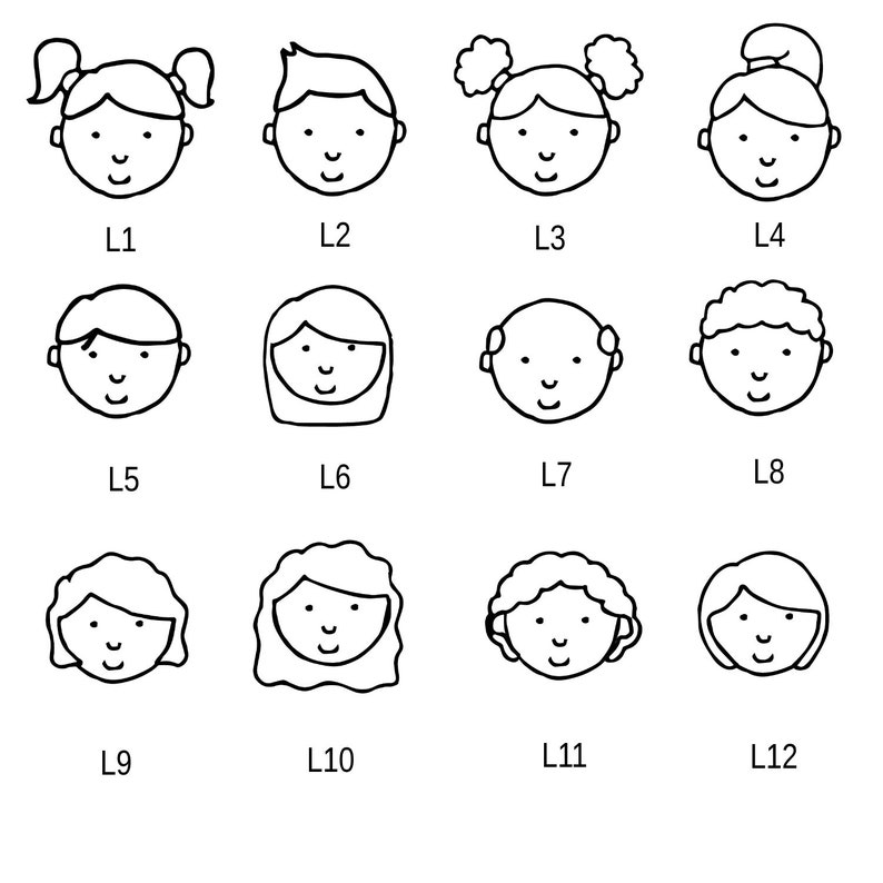 Personalized Family Portrait Address Stamp Personalised Etsy